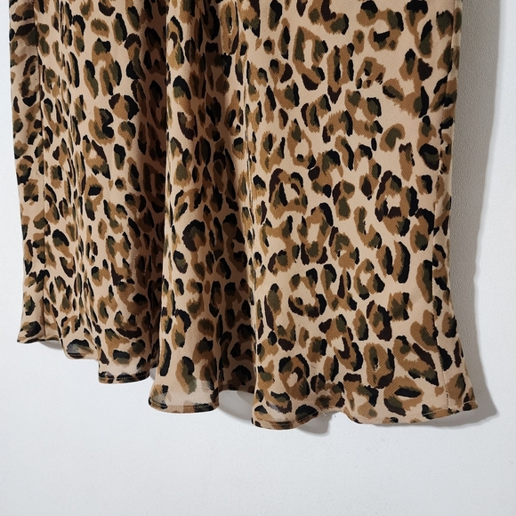 Vintage nine and company leopard cheetah 🐆 print midi skirt - Picture 7 of 9